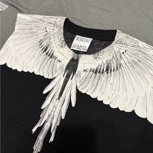 Marcelo Burlon Black and White Graphic Tee